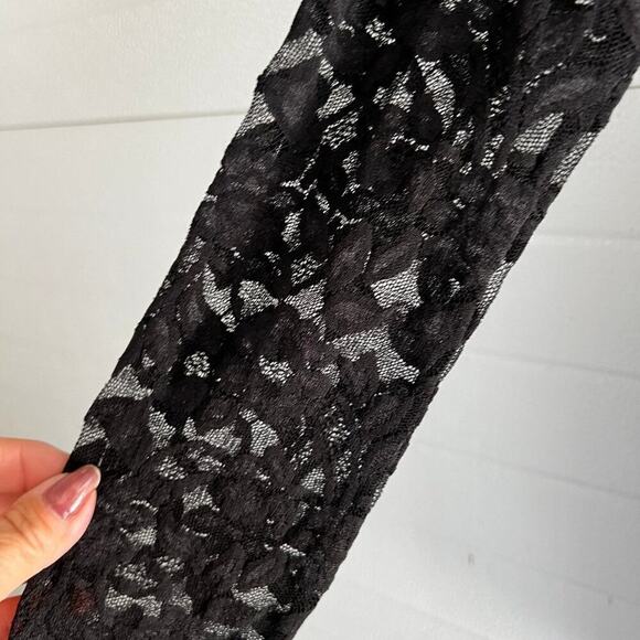 Black lace dress, armpit to armpit is 16”,  XS women's stretchy - Picture 6 of 11